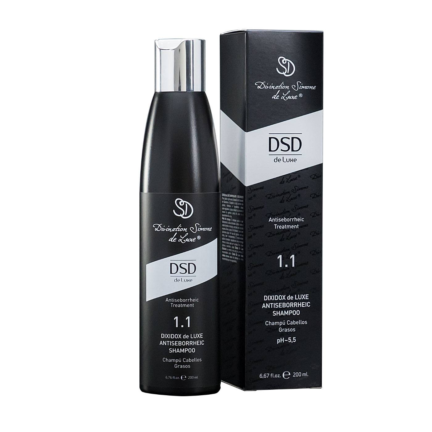 1.1 Antiseborrheic Shampoo for Oily Hair and Scalp DSD de Luxe